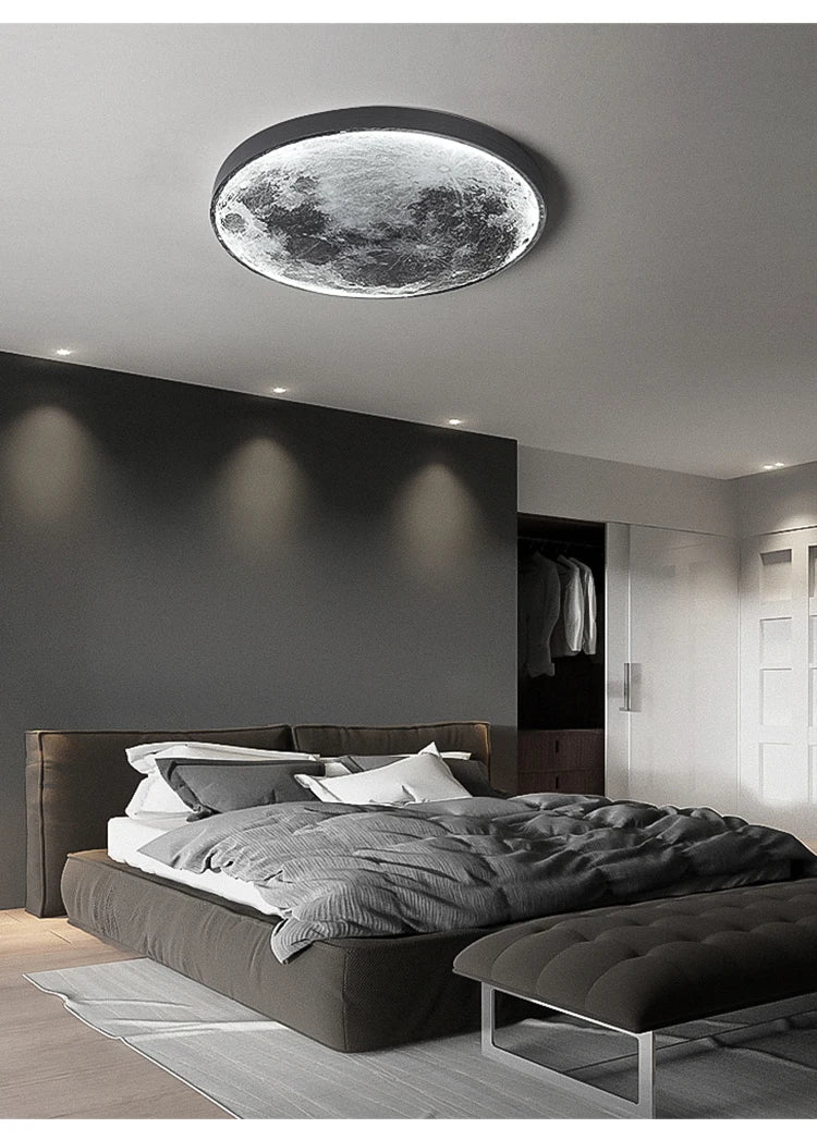 Creative Led Moon Light Shade Ceiling Lamp
