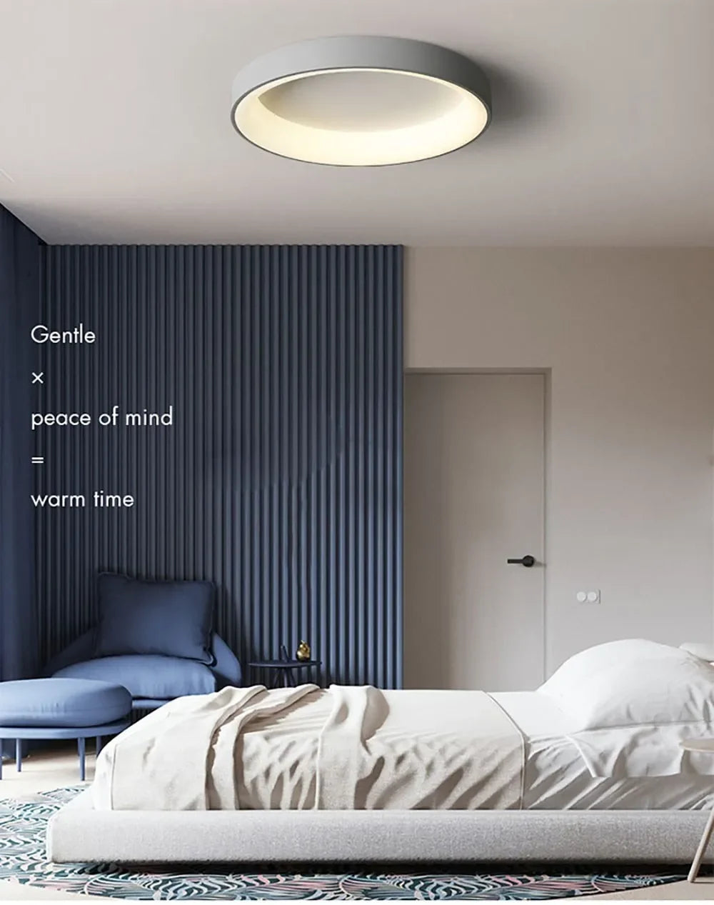 Natural LED Wood Grain Ceiling Light