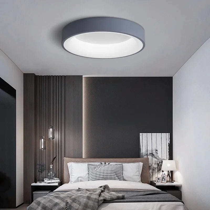 Natural LED Wood Grain Ceiling Light