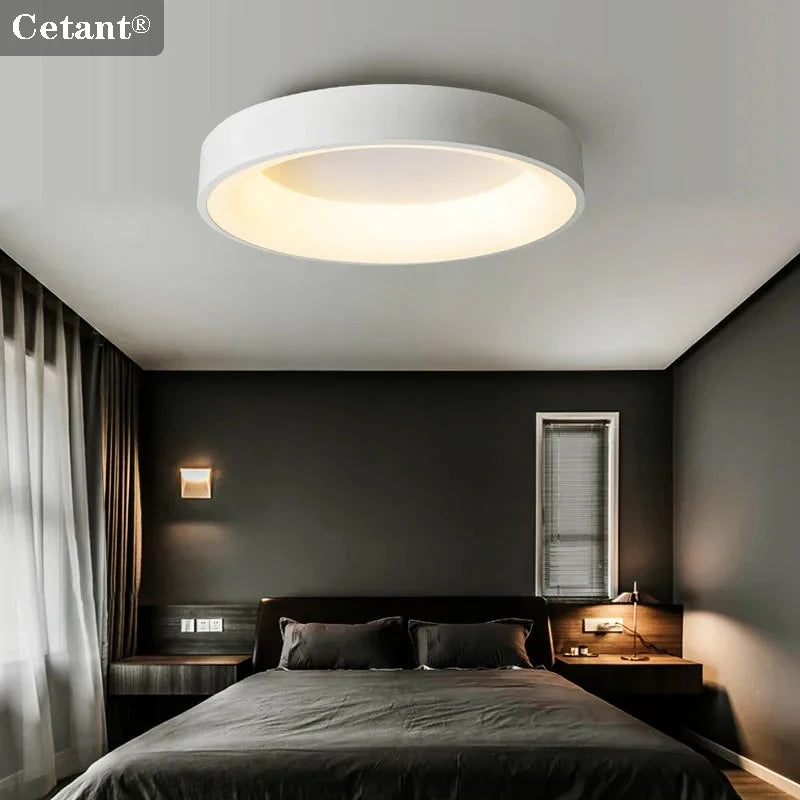 Natural LED Wood Grain Ceiling Light