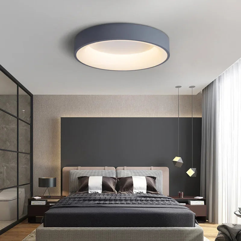 Natural LED Wood Grain Ceiling Light