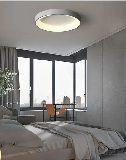 Natural LED Wood Grain Ceiling Light