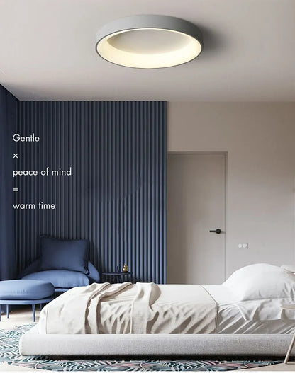 Natural LED Wood Grain Ceiling Light