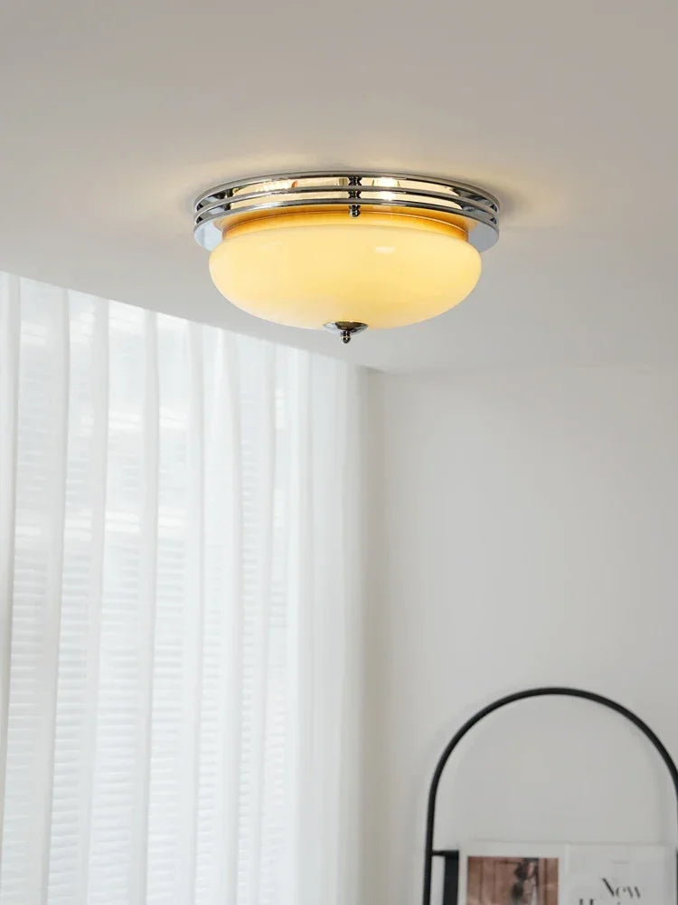 Nordic Chrome Simple LED Ceiling Lamp