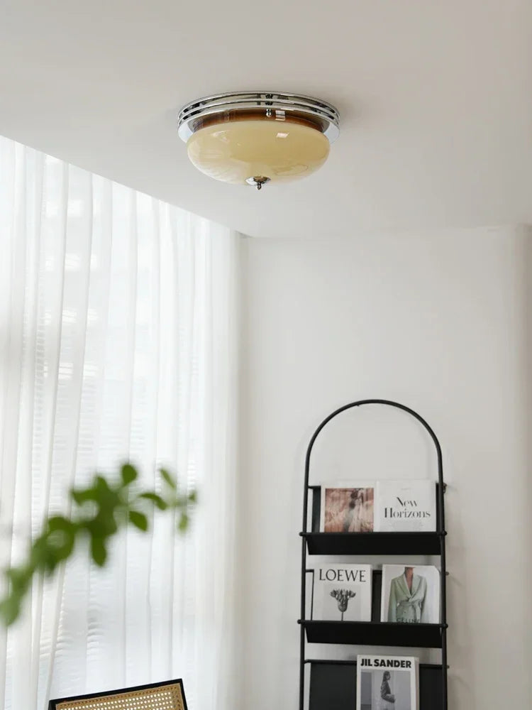 Nordic Chrome Simple LED Ceiling Lamp