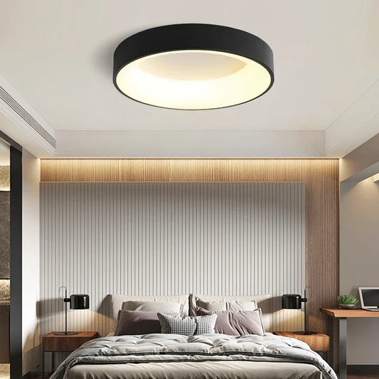 Natural LED Wood Grain Ceiling Light