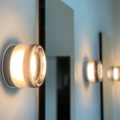 Modern Dimple Glass LED Wall Sconce